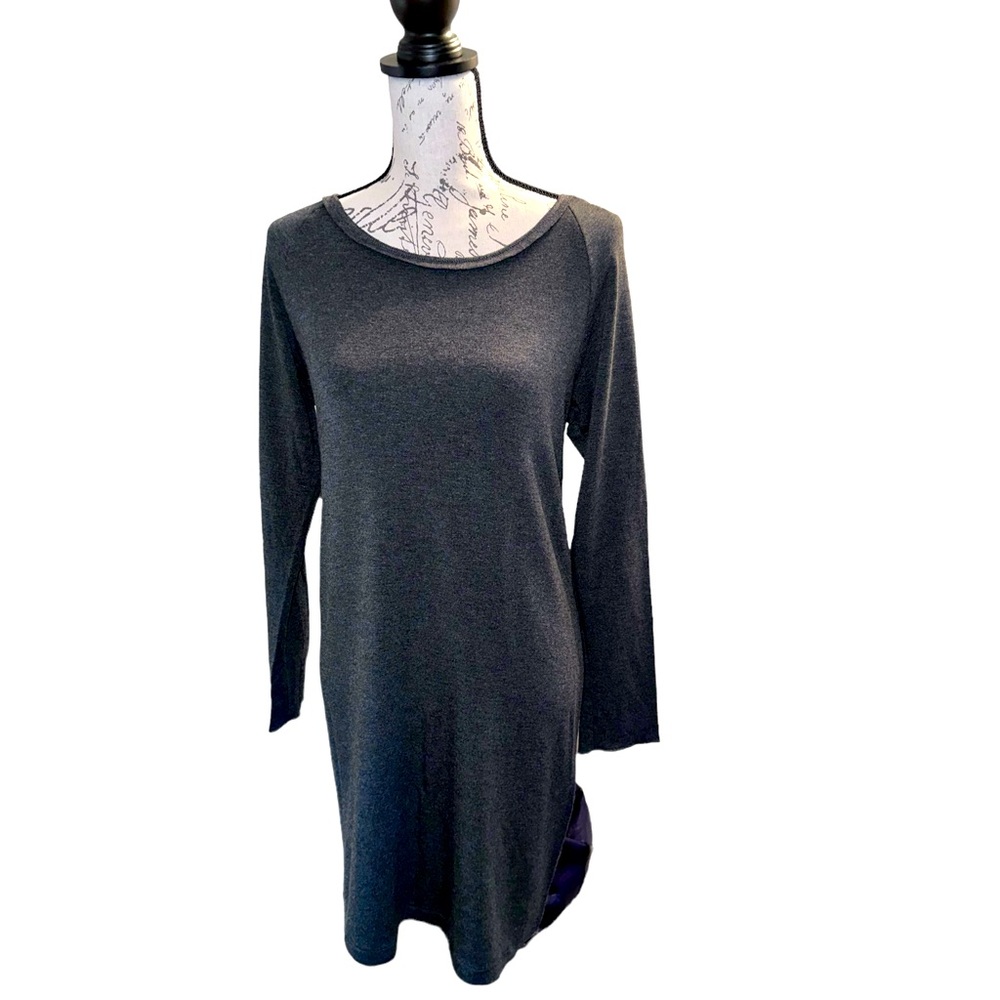 Joan Vass l New York Gray Soft Dress Size Large